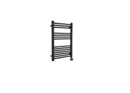 UNIVERSAL HEATED TOWEL RAIL WITH THERMOSTAT HEATING CONTROL (MATT BLACK)